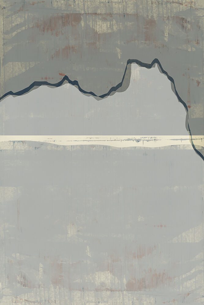 Abstract Mountain Serenity art print by Cartissi for $57.95 CAD