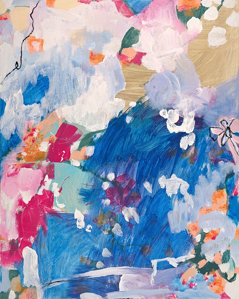 Vibrant Abstract Flow art print by Marisol Evora for $57.95 CAD