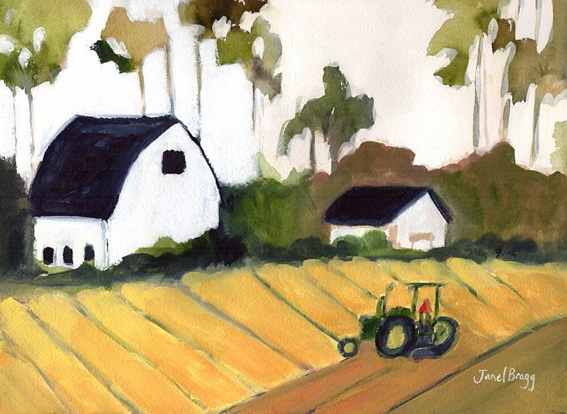 Working the Farm Fields art print by Janel Bragg for $57.95 CAD