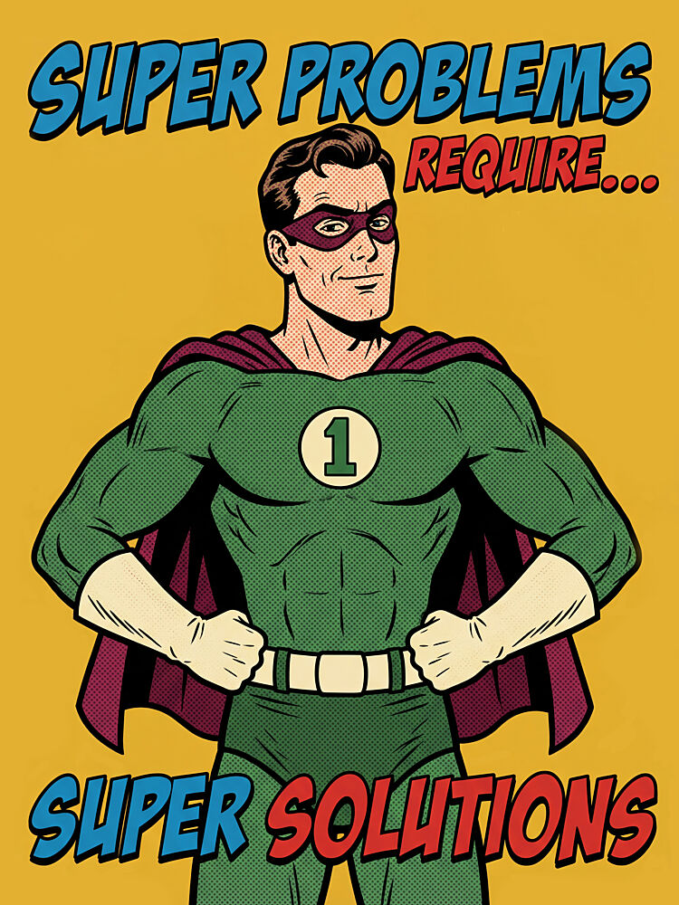 Super Solutions Hero art print by Andreas Magnusson for $57.95 CAD