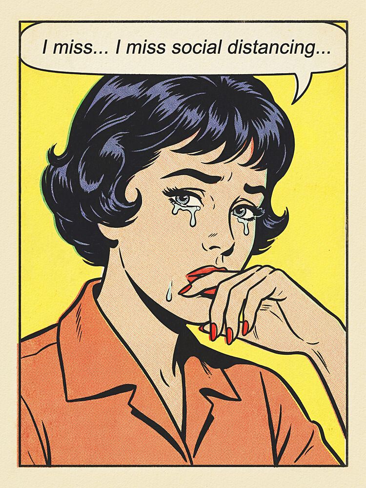 Social Distancing Tears art print by Andreas Magnusson for $57.95 CAD