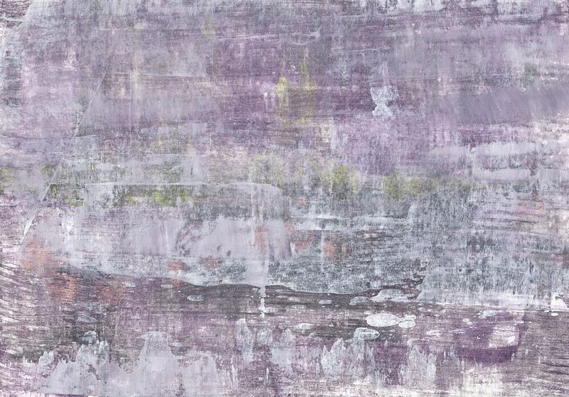 Textured Purple Gray Abstract art print by Annick for $57.95 CAD