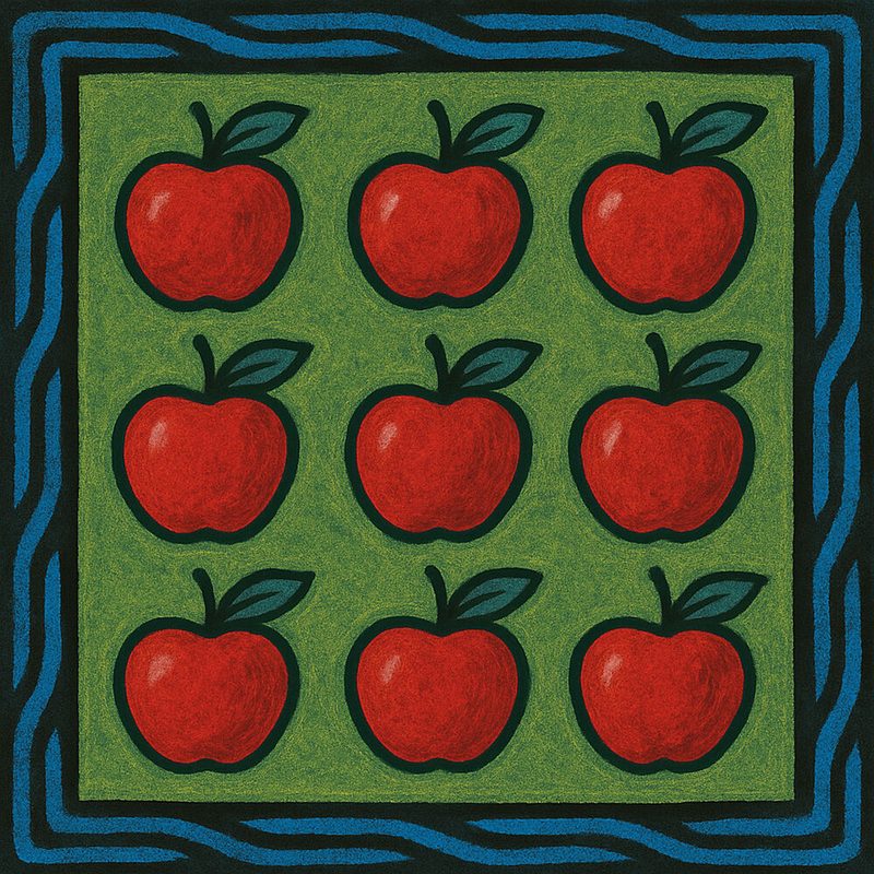 Fresh Apple Pattern art print by David Galan for $57.95 CAD