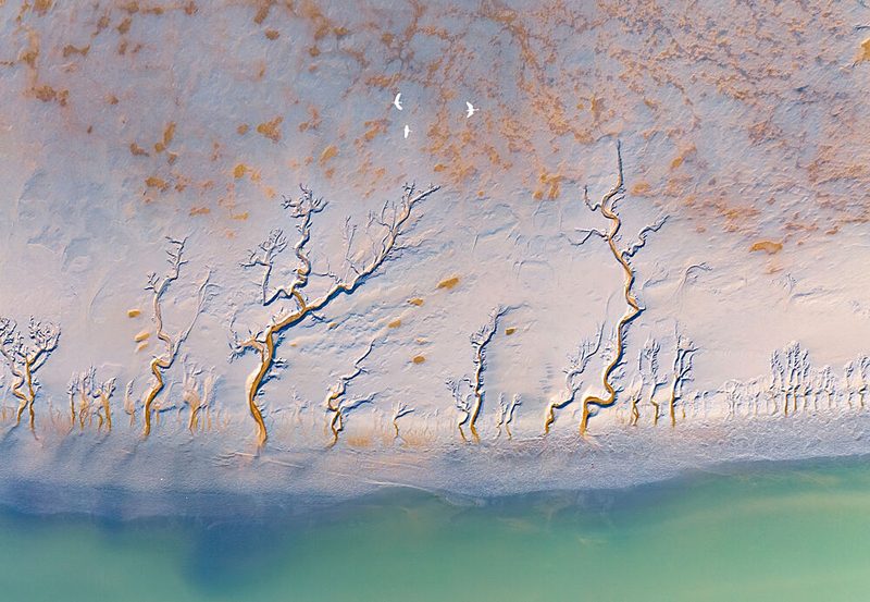 Aerial Coastal Patterns art print by Songlin Xu for $57.95 CAD