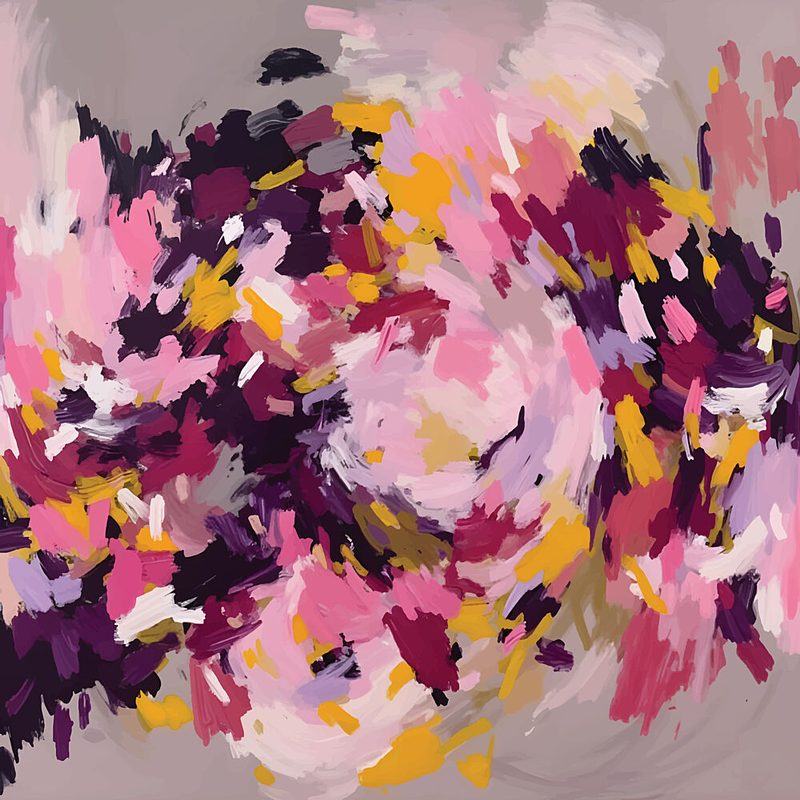 Colorful Abstract Swirl art print by Edie for $57.95 CAD