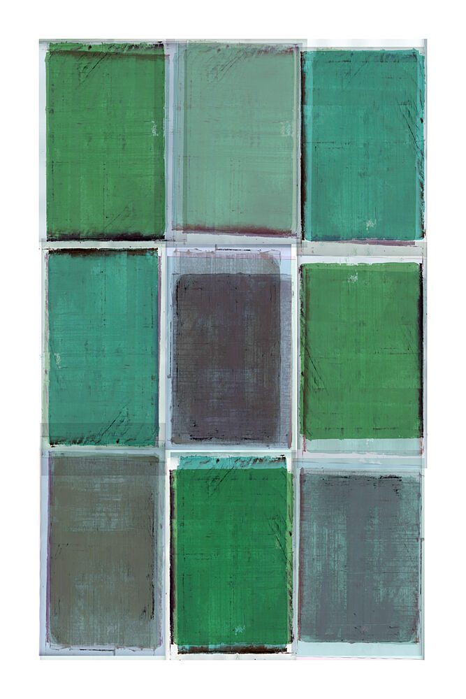 Abstract Green Layers art print by Cartissi for $57.95 CAD