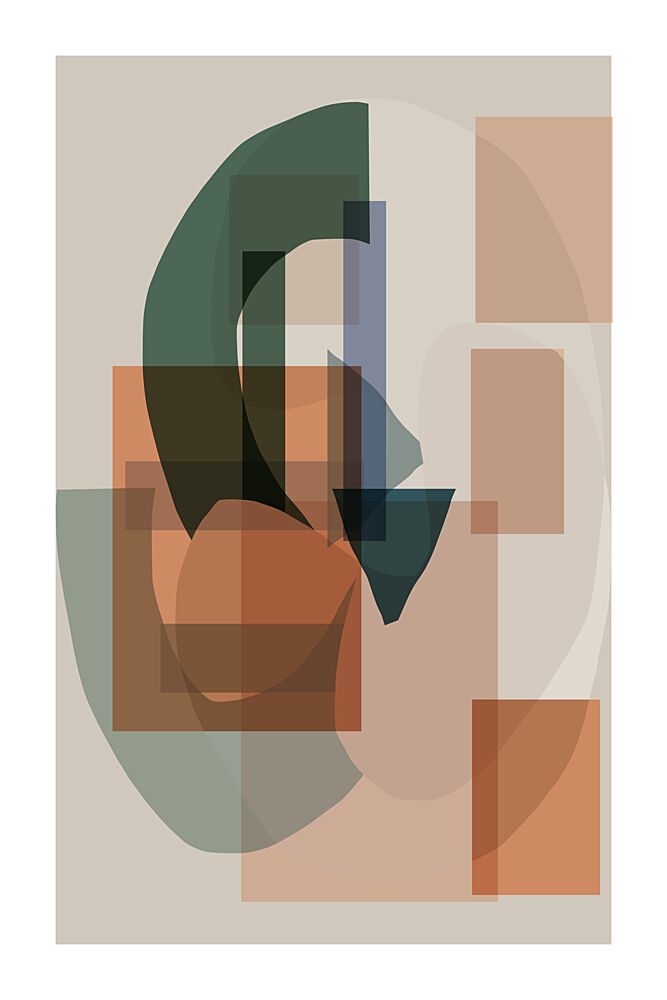 Modern Layered Shapes art print by Cartissi for $57.95 CAD