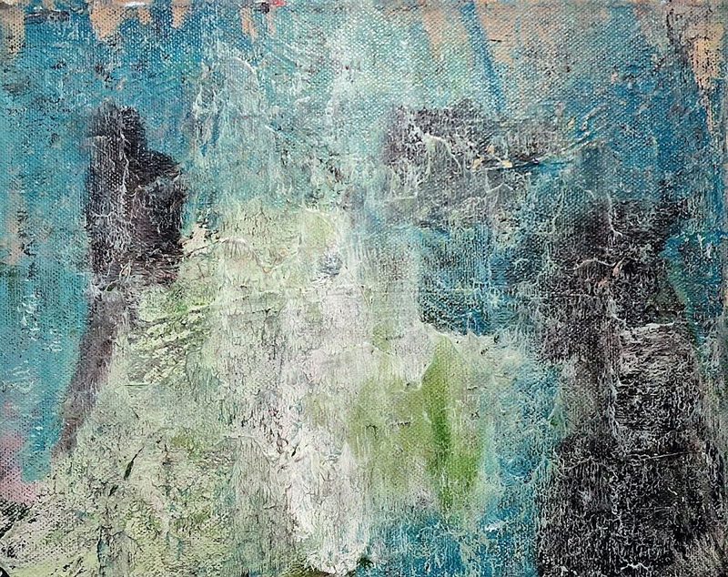Textured Blue Green art print by Joackim Schou Dahle for $57.95 CAD