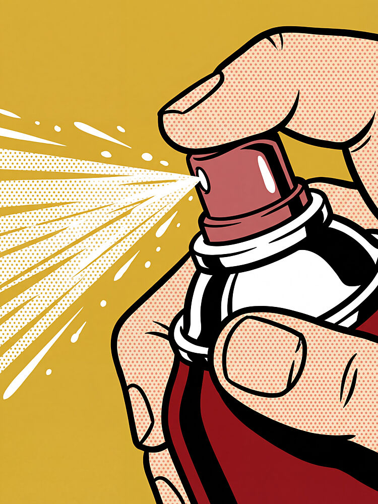 Pop Art Spray Can art print by Andreas Magnusson for $57.95 CAD