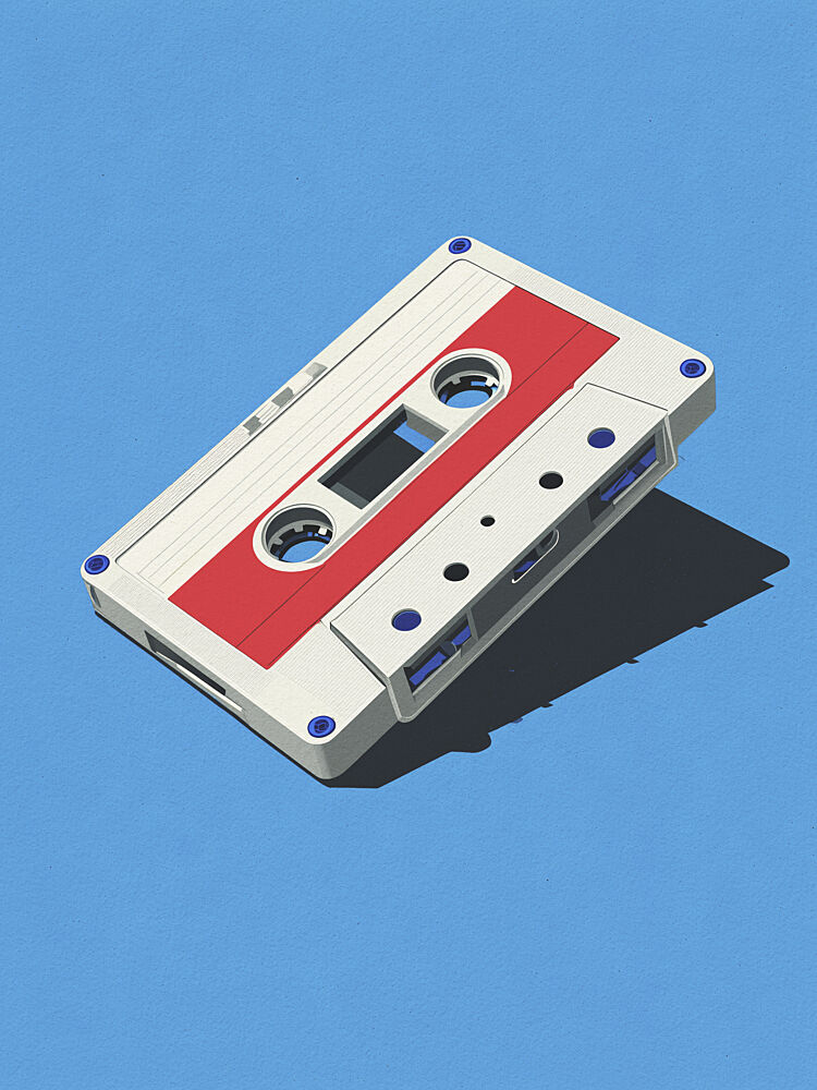 Retro Cassette Tape art print by Andreas Magnusson for $57.95 CAD