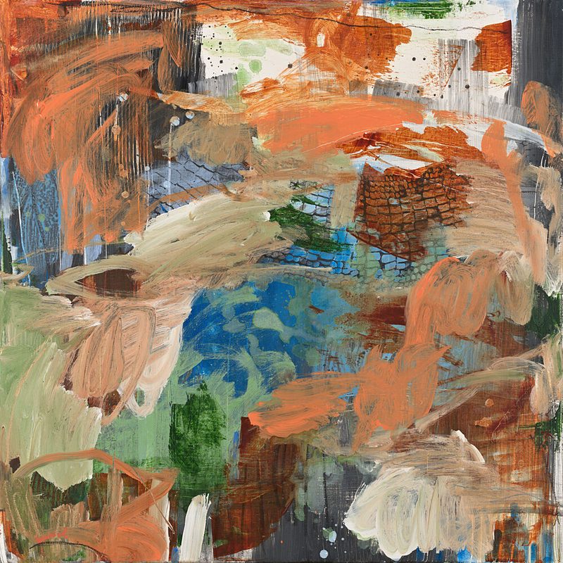 Vibrant Textured Abstraction art print by Marisol Evora for $57.95 CAD