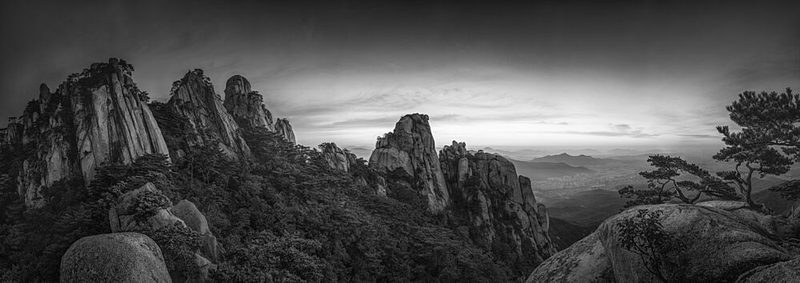 Majestic Monochrome Mountains art print by Tiger Seo for $57.95 CAD