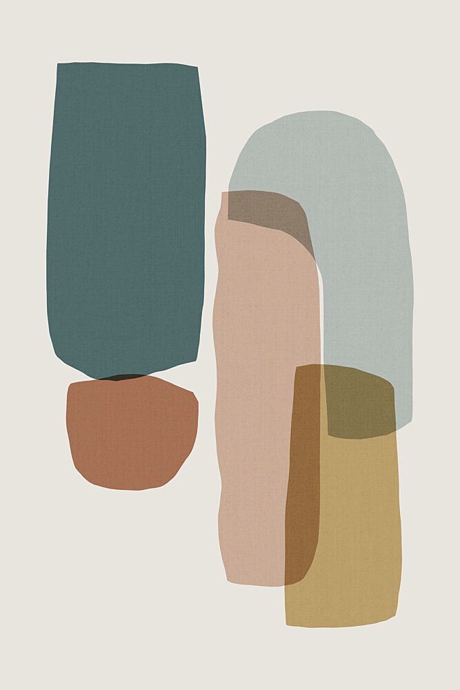 Layered Organic Shapes art print by Cartissi for $57.95 CAD