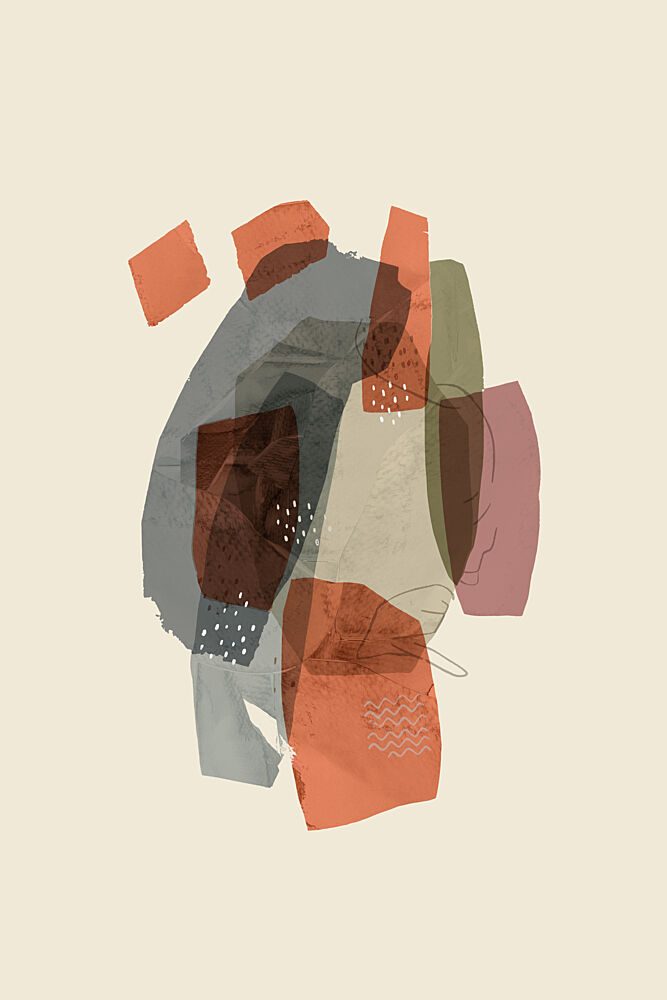 Earthy Abstract Shapes art print by Cartissi for $57.95 CAD