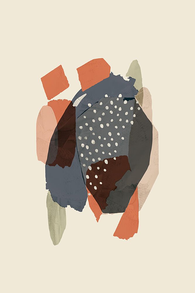 Organic Abstract Collage art print by Cartissi for $57.95 CAD