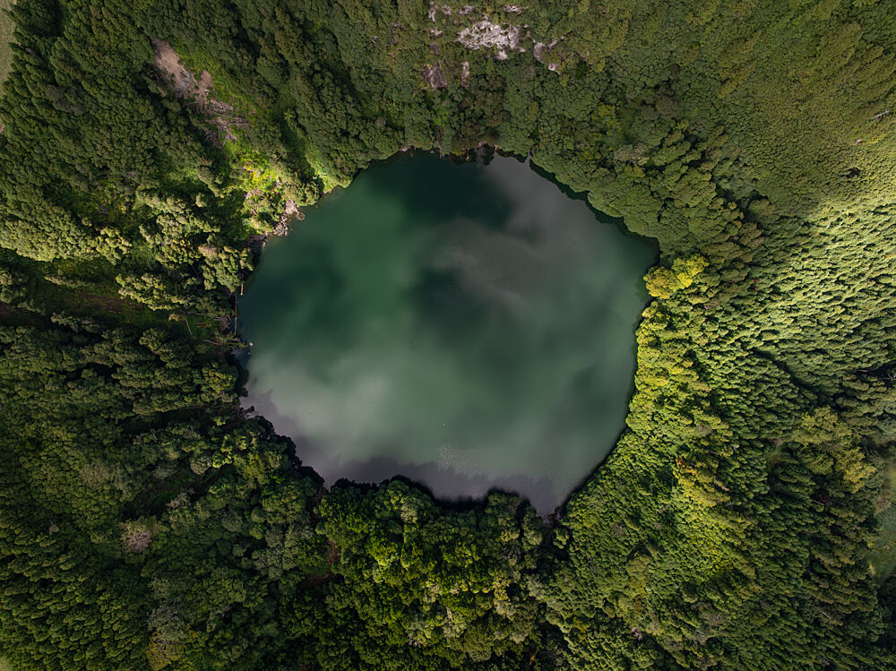 Emerald Crater Lake View art print by Willem Steenis for $57.95 CAD