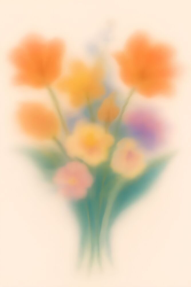 Dreamy Pastel Flowers art print by Frida Floral Studio for $57.95 CAD