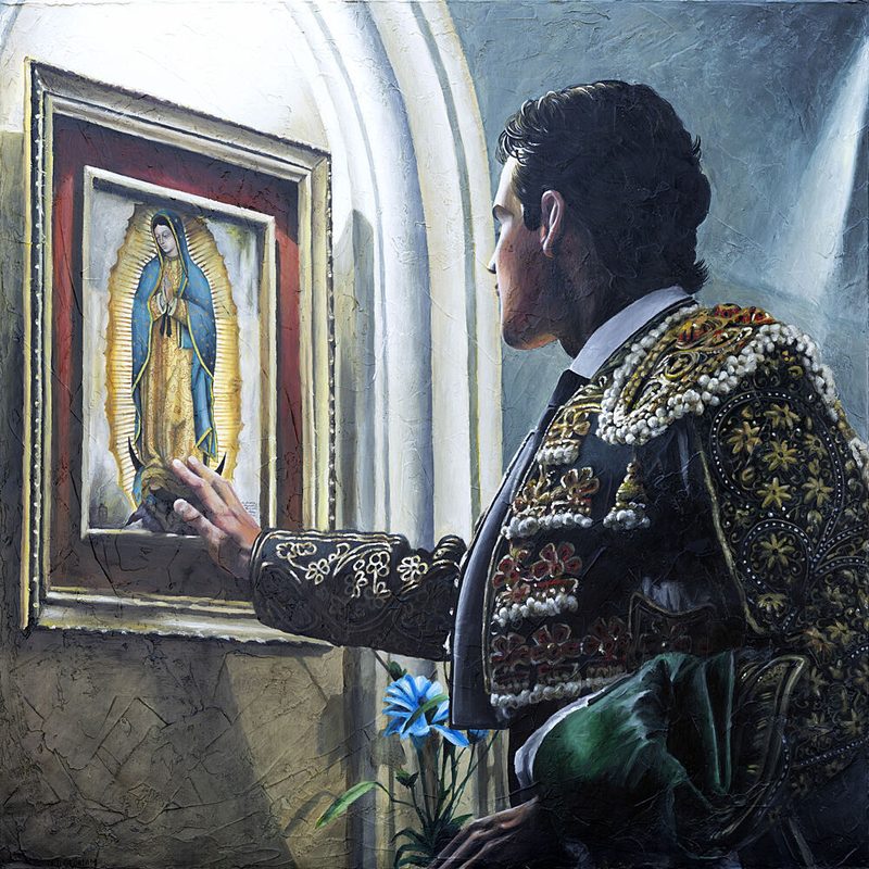 Matadors Prayer to Guadalupe art print by Eduardo Jimenez Aguirre for $57.95 CAD