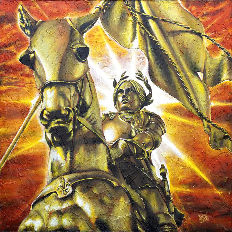 Golden Equestrian Hero art print by Eduardo Jimenez Aguirre for $57.95 CAD