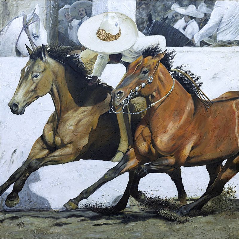 Galloping Charros art print by Eduardo Jimenez Aguirre for $57.95 CAD