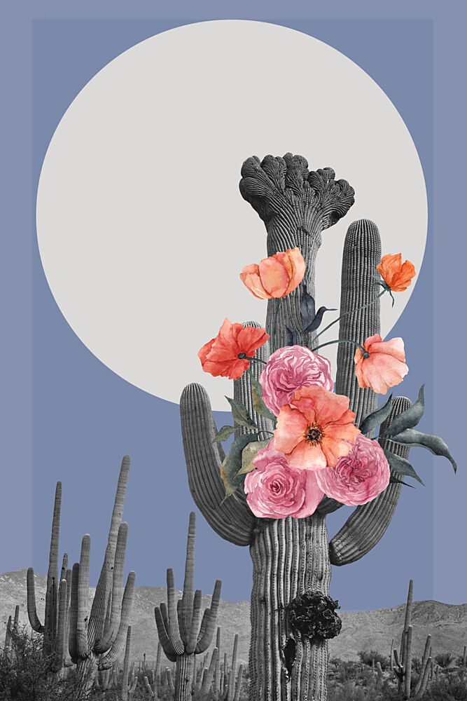 Desert Moon Blooms art print by Marja van den Hurk for $57.95 CAD