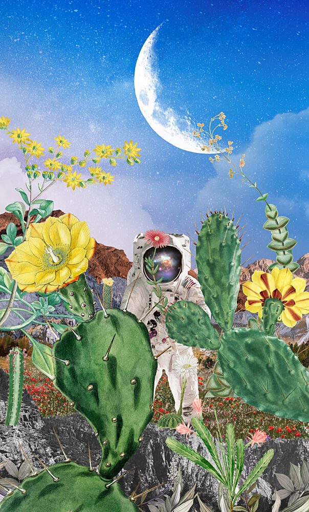 Astronaut Desert Moon art print by Marja van den Hurk for $57.95 CAD
