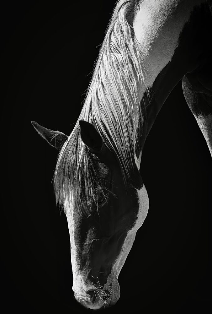 Dark Horse Elegance art print by Frank Ma for $57.95 CAD