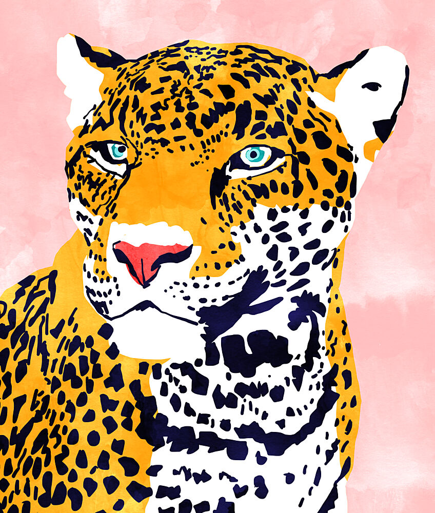 Pink Pop Jaguar art print by Uma Gokhale for $57.95 CAD