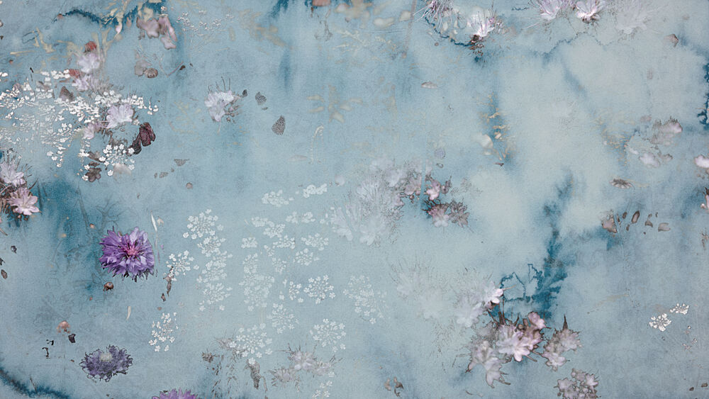 Blue Watercolor Blossoms art print by Miriam Stayte for $57.95 CAD