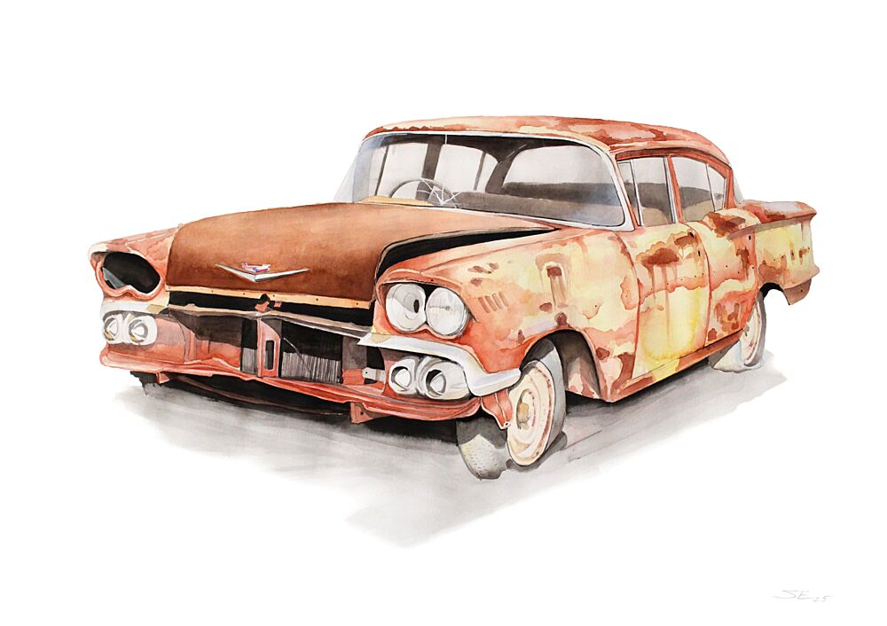 Rusty Old Car art print by Steve Erwin for $57.95 CAD
