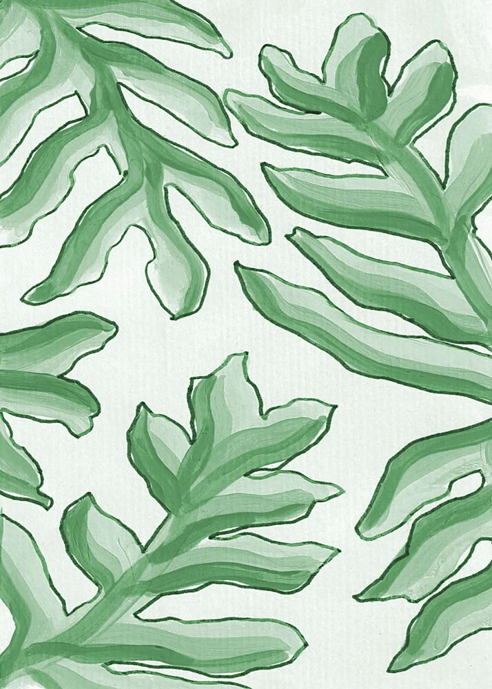 Flowing Green Leaves art print by Lori Ann Folz for $57.95 CAD