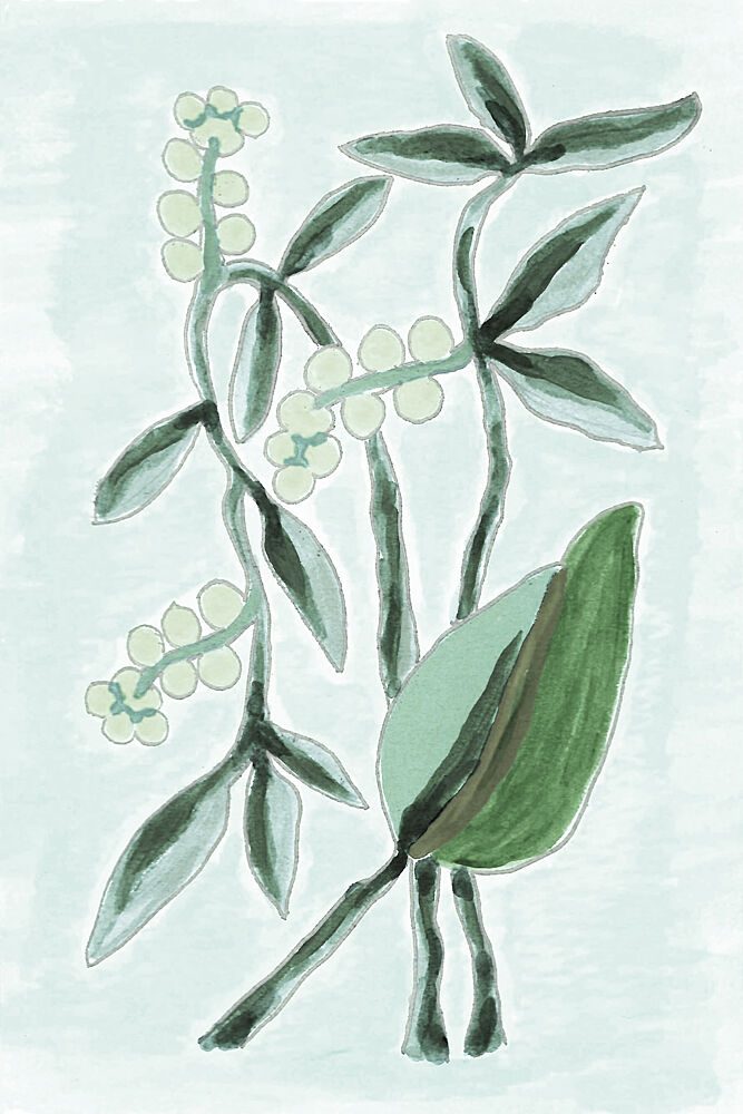 Green Botanical Watercolor art print by Lori Ann Folz for $57.95 CAD