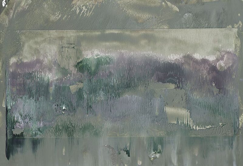 Misty Abstract Landscape art print by Maira Ribena for $57.95 CAD