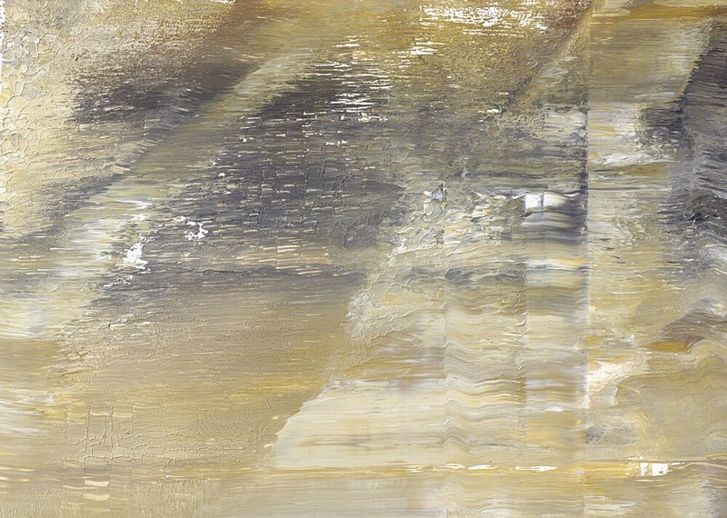 Abstract Gold Grey Wash art print by Maira Ribena for $57.95 CAD