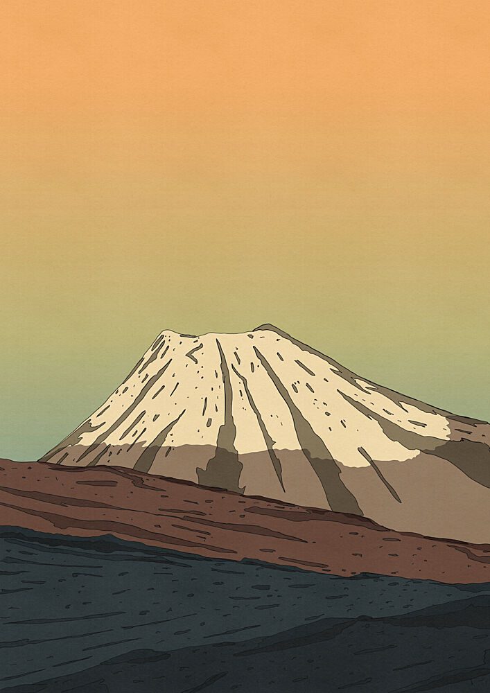 Majestic Fuji Dawn art print by Nicholas for $57.95 CAD