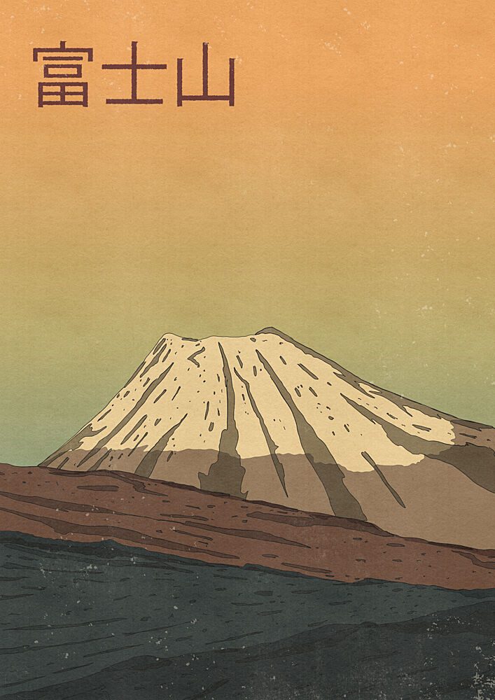 Iconic Mount Fuji art print by Nicholas for $57.95 CAD