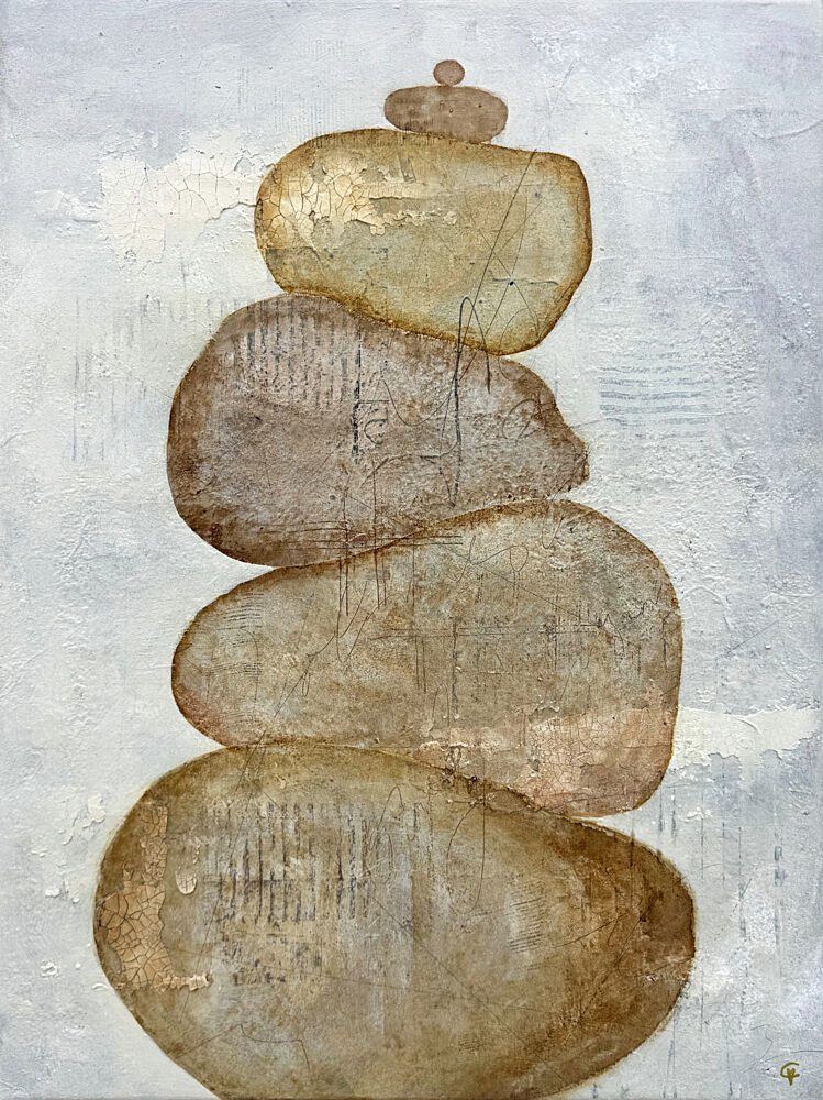 Stacked Zen Stones art print by Carolina Gardheim for $57.95 CAD