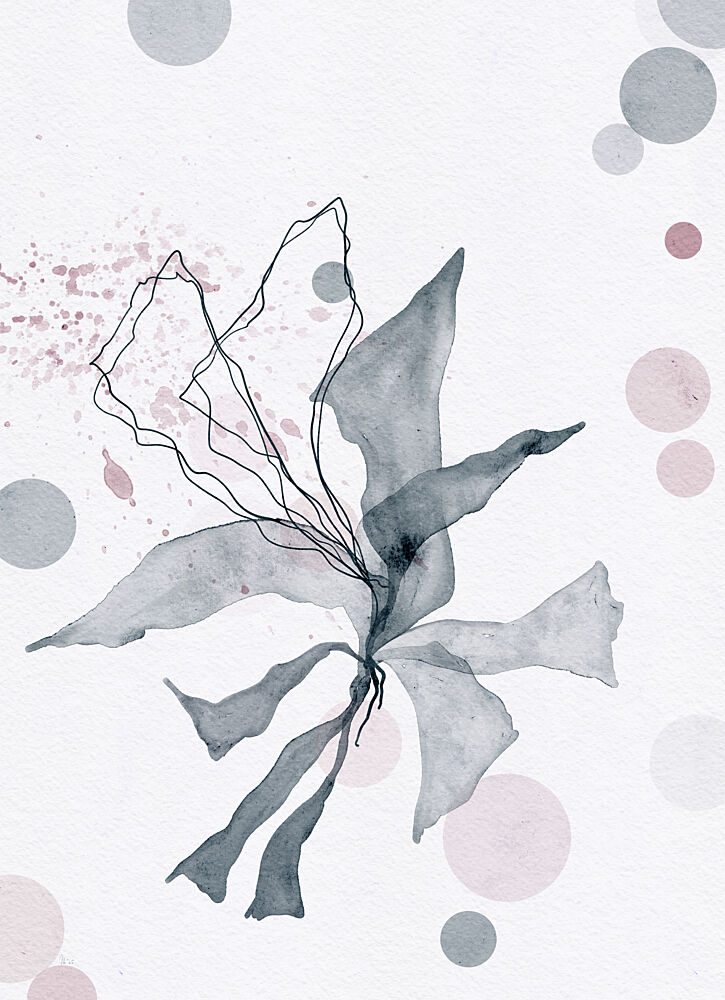Abstract Botanical Watercolor art print by Ankie Kooi for $57.95 CAD