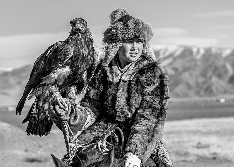 Mongolian Eagle Hunter art print by Adirek M for $57.95 CAD