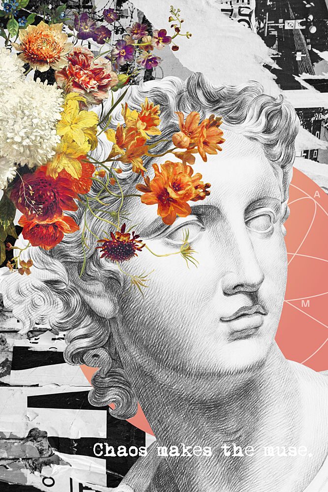 Floral Muse Statue art print by Marja van den Hurk for $57.95 CAD
