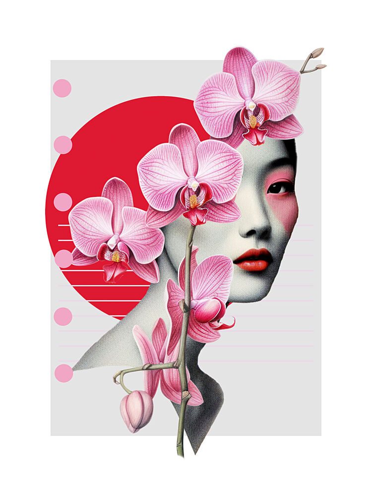 Asian Orchid Beauty art print by Marja van den Hurk for $57.95 CAD
