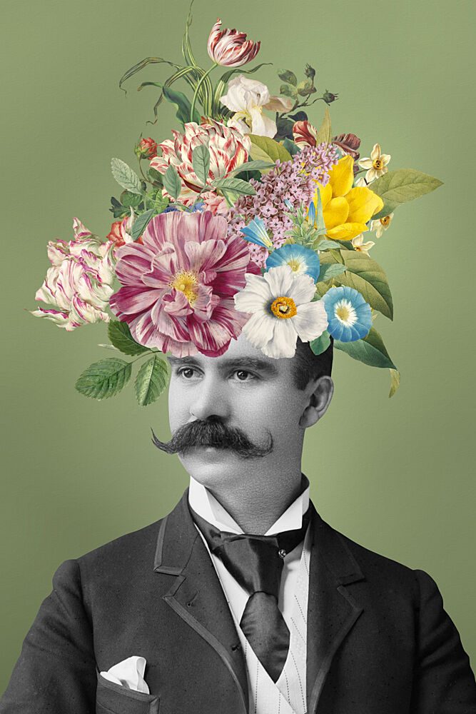 Floral Dapper Man art print by Marja van den Hurk for $57.95 CAD