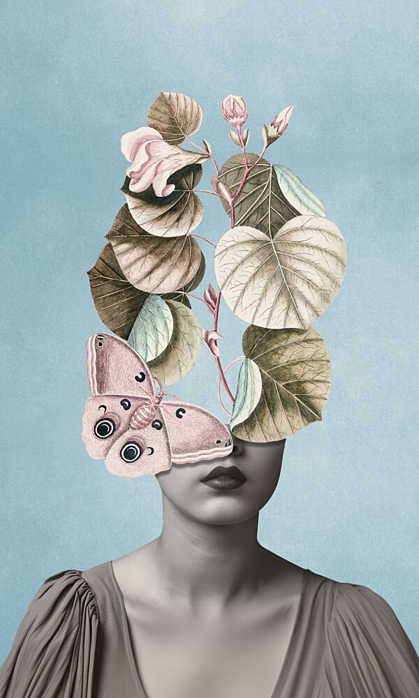 Surreal Butterfly Woman art print by Marja van den Hurk for $57.95 CAD