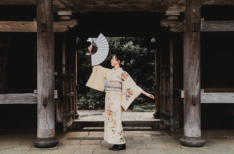 Japanese Kimono Grace art print by Taketoshi Onodera for $57.95 CAD