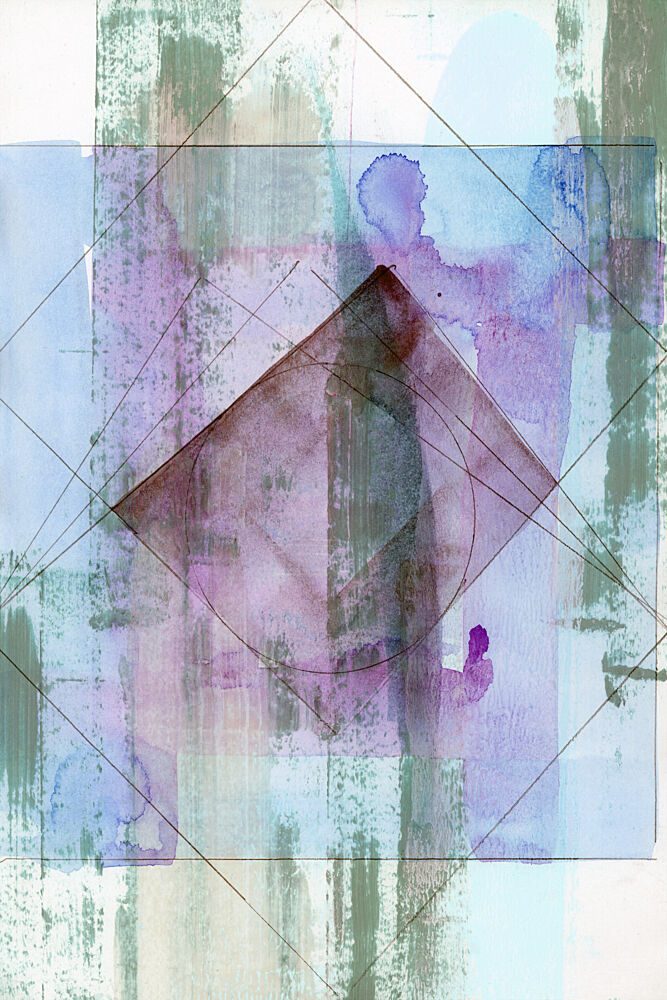 Abstract Layered Geometry art print by Cartissi for $57.95 CAD