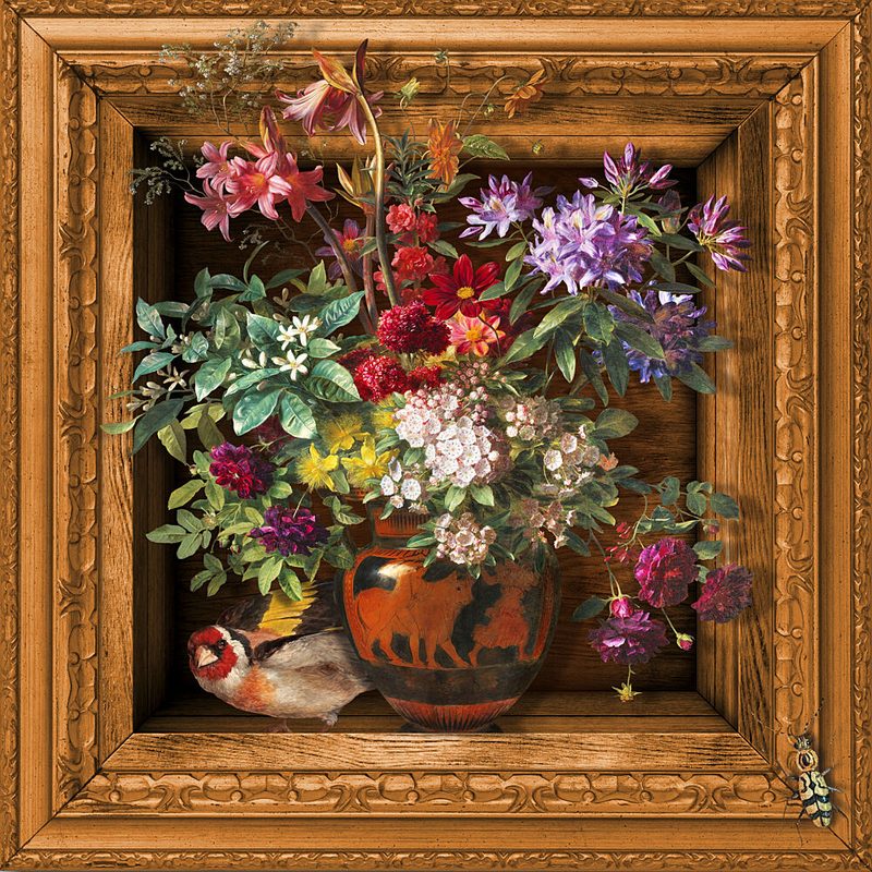 Vibrant Floral Still Life art print by Marja van den Hurk for $57.95 CAD