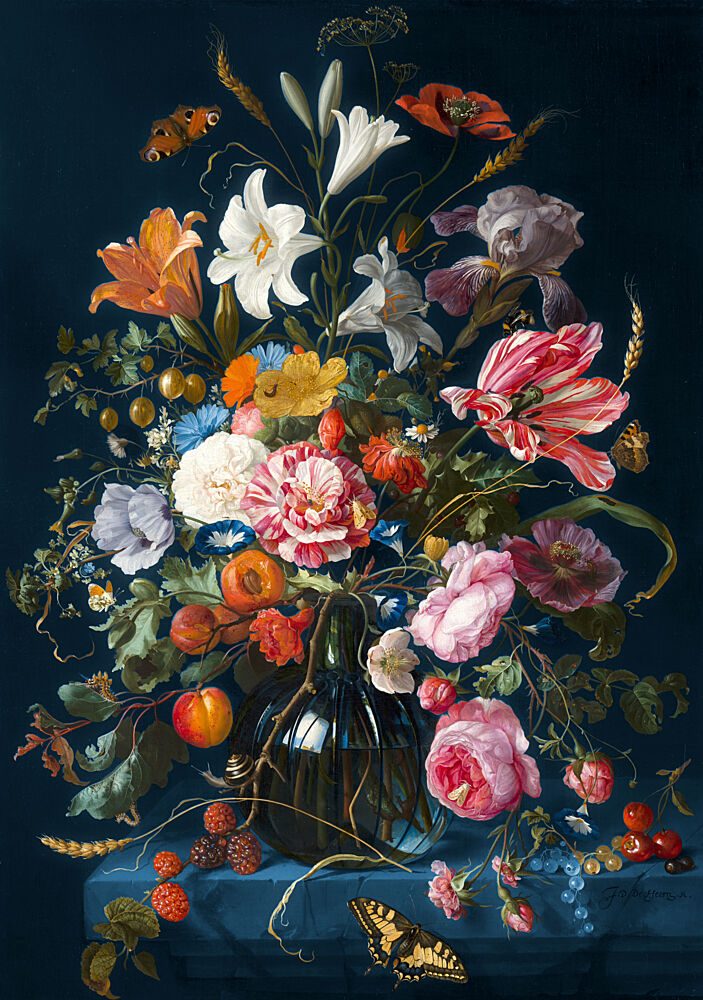Vibrant Dutch Flower Still Life art print by Marja van den Hurk for $57.95 CAD