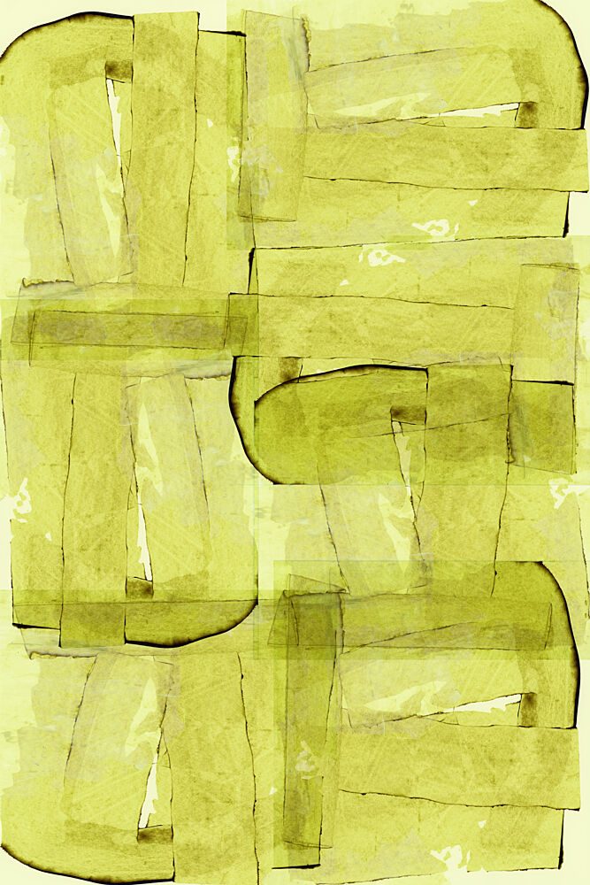 Fluid Green Abstract art print by Cartissi for $57.95 CAD