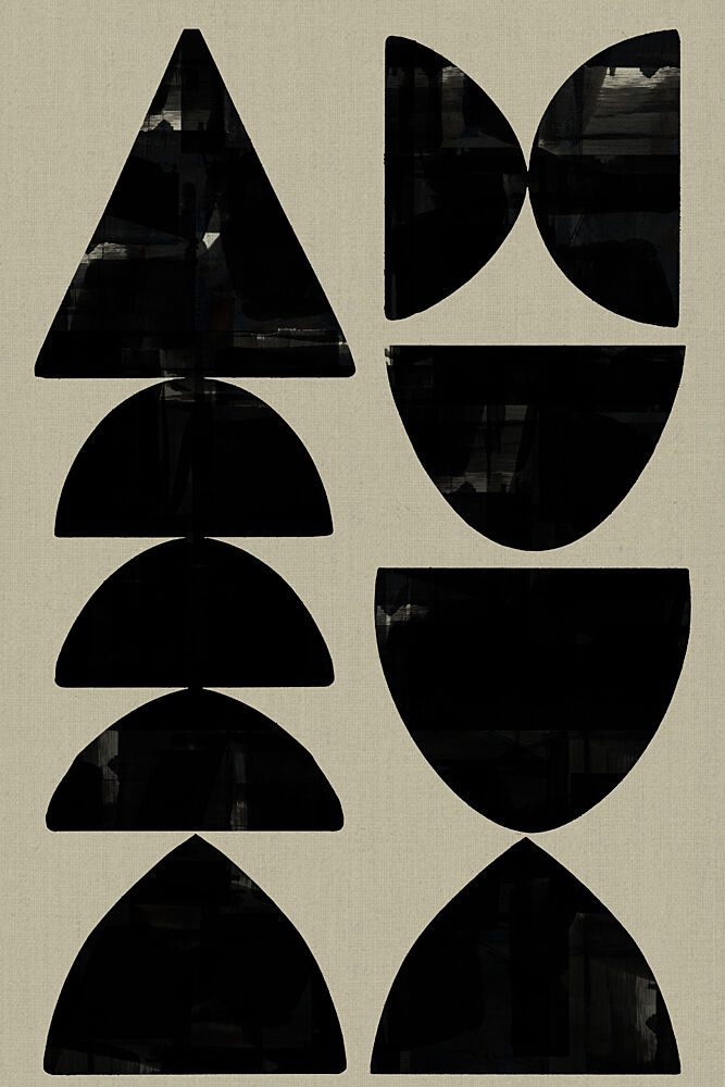 Abstract Geometric Shapes art print by Cartissi for $57.95 CAD