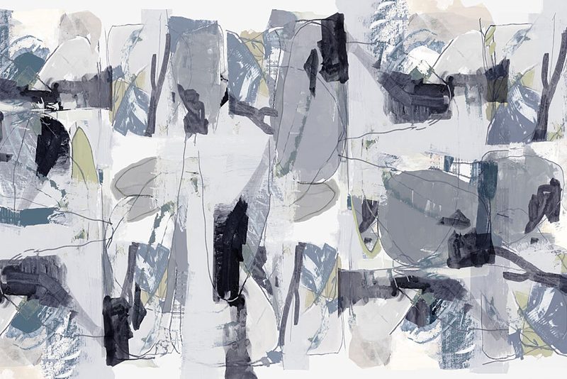 Subtle Abstract Shapes art print by Cartissi for $57.95 CAD